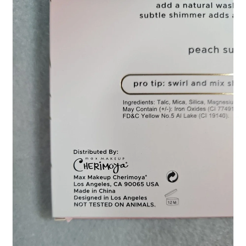 Max Makeup Cherimoya Cheek Flush Trio Blush Palette